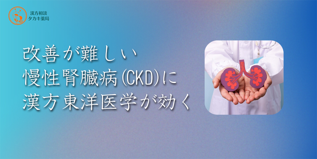 改善が難しい慢性腎臓病（CKD）に漢方東洋医学が効く